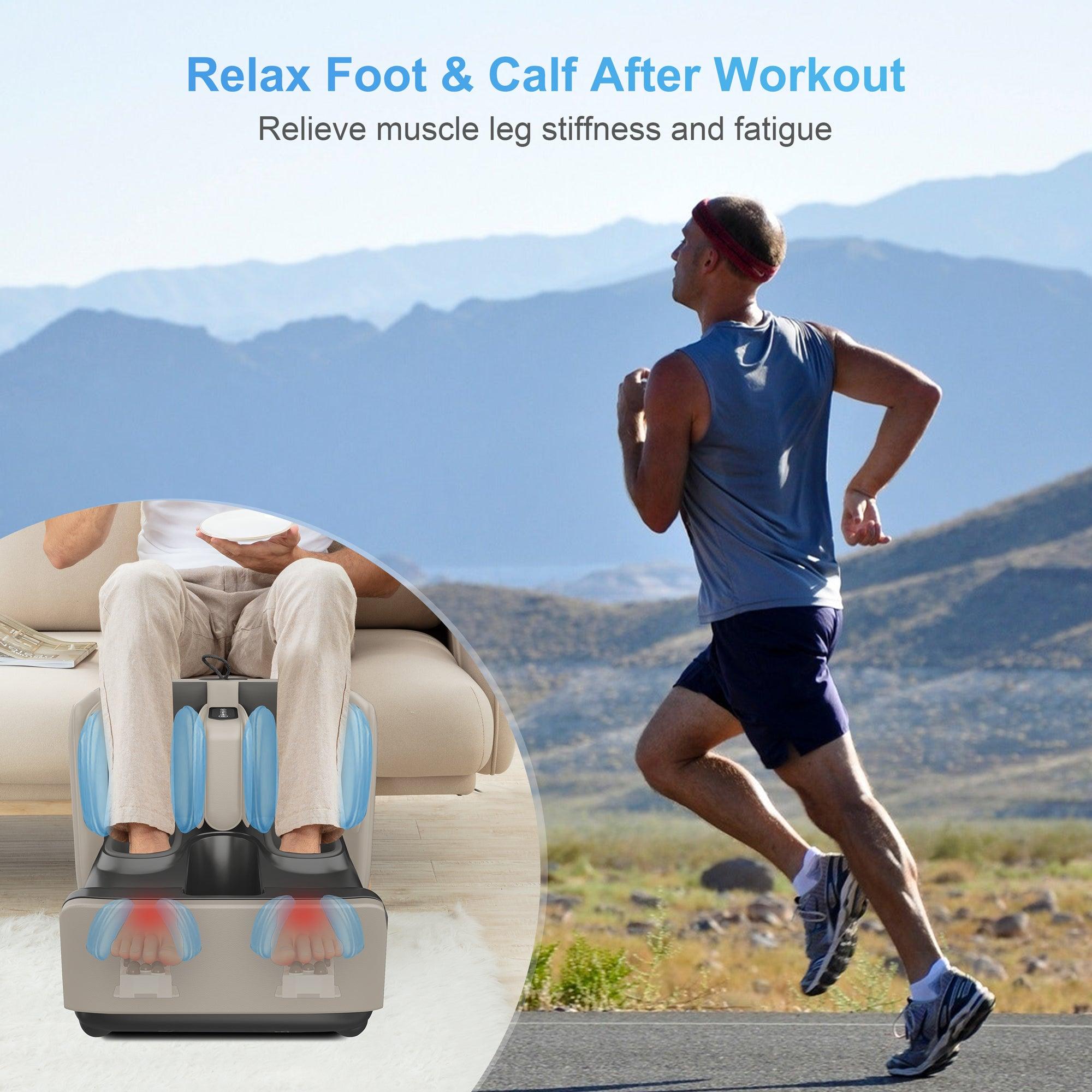 Comfier Foot Massager COMFIER 2in1 Foot and Calf Massager & Ottoman Foot Rest with APP Control CF-5001S-APP