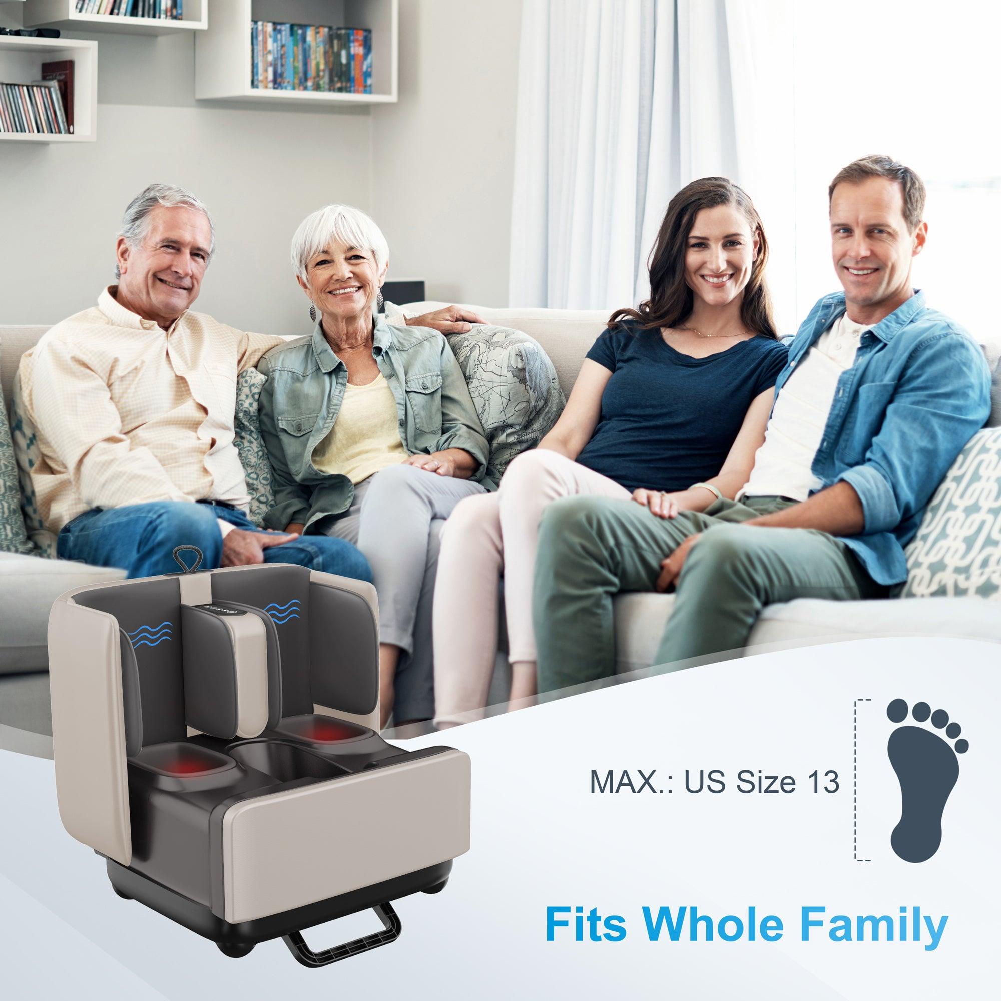 Comfier Foot Massager COMFIER 2in1 Foot and Calf Massager & Ottoman Foot Rest with APP Control CF-5001S-APP