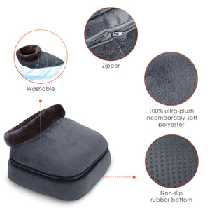 Washable & Non - Slip Heated Foot Rest – Ultra - Plush Polyester Material