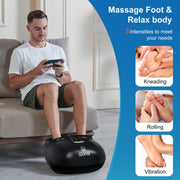 Comfier Foot Massager Comfier Shiatsu Foot Massager with Heat, Vibration,Rolling Compression Feet Massager CF-5212