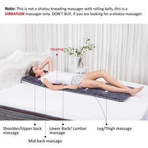 Comfier 10 Motor Massage Mat - Vibration Only, Not Shiatsu
