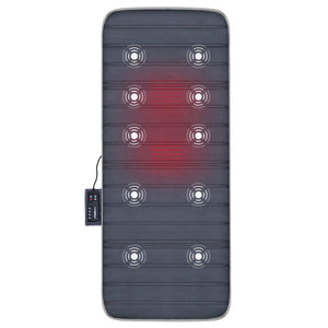 Comfier Full Body Massage Mat - Heat and Vibration Zones Shown