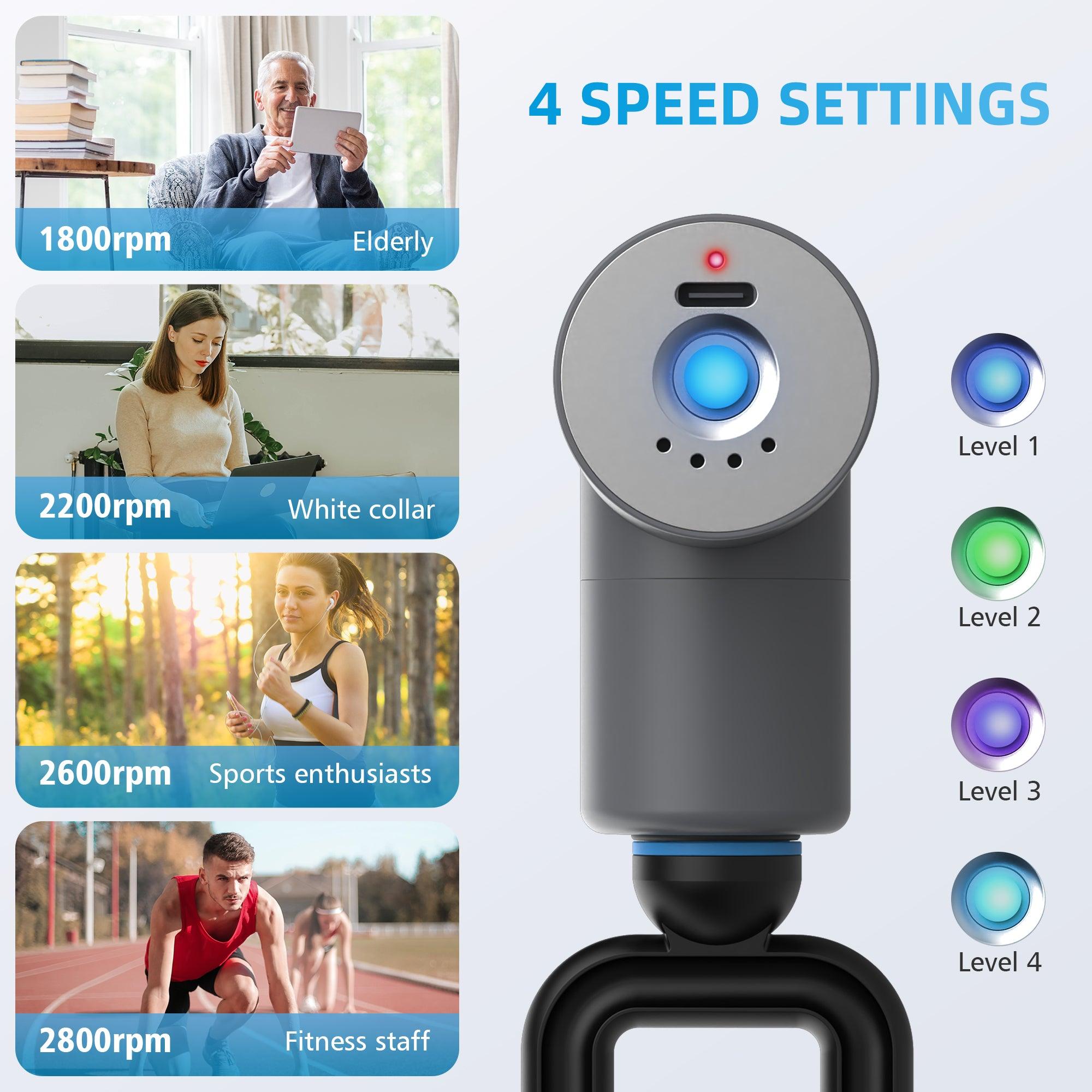 Comfier Full Body Massager Comfier Mini Massage Gun, Upgrade Pocket Sized Percussion Muscle Massager Gun(Gift Box) CF-4910