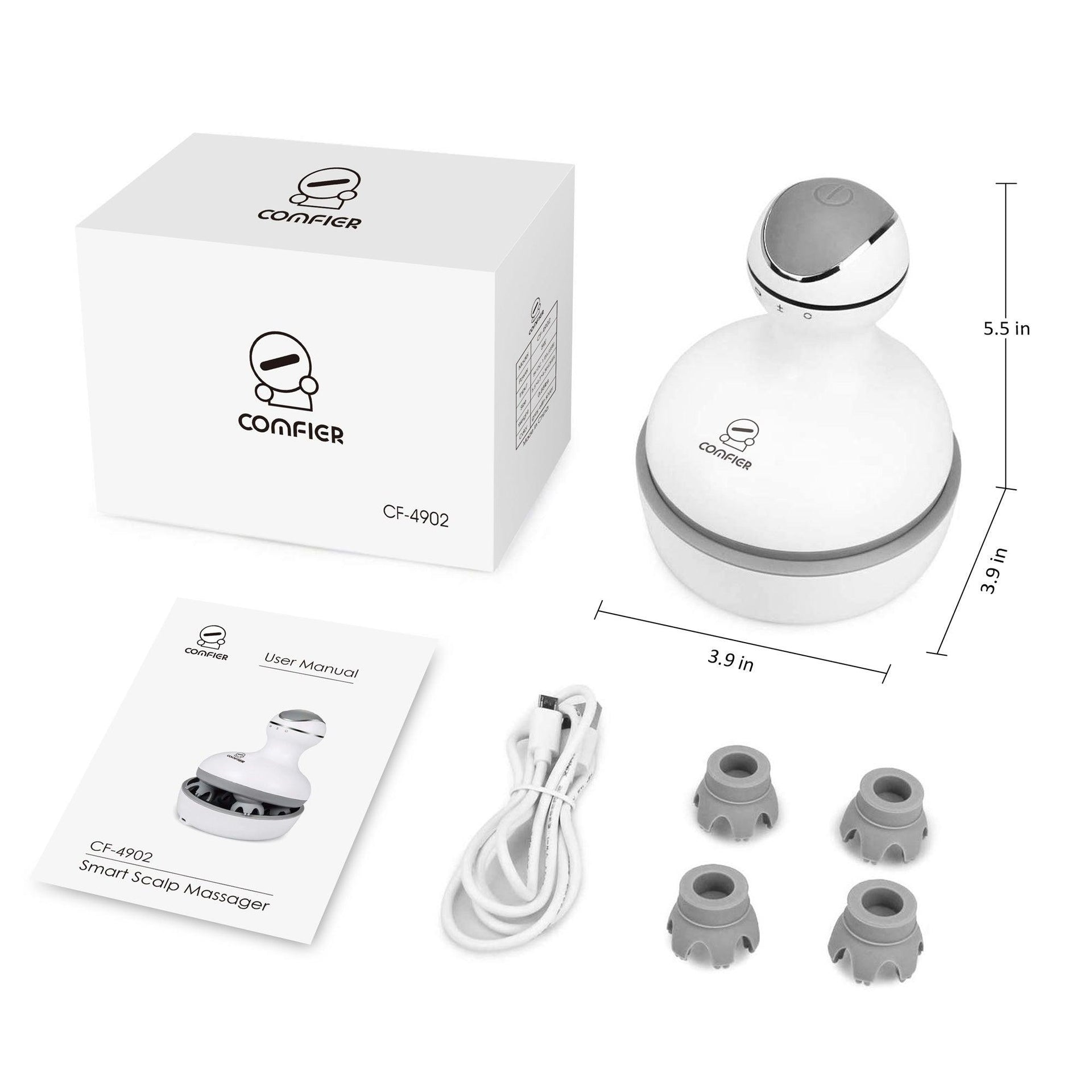 Comfier Head Massager Comfier Cordless Hair Scalp Massager, head massager for Hair Growth, Deep Clean and Stress Relax CF-4902