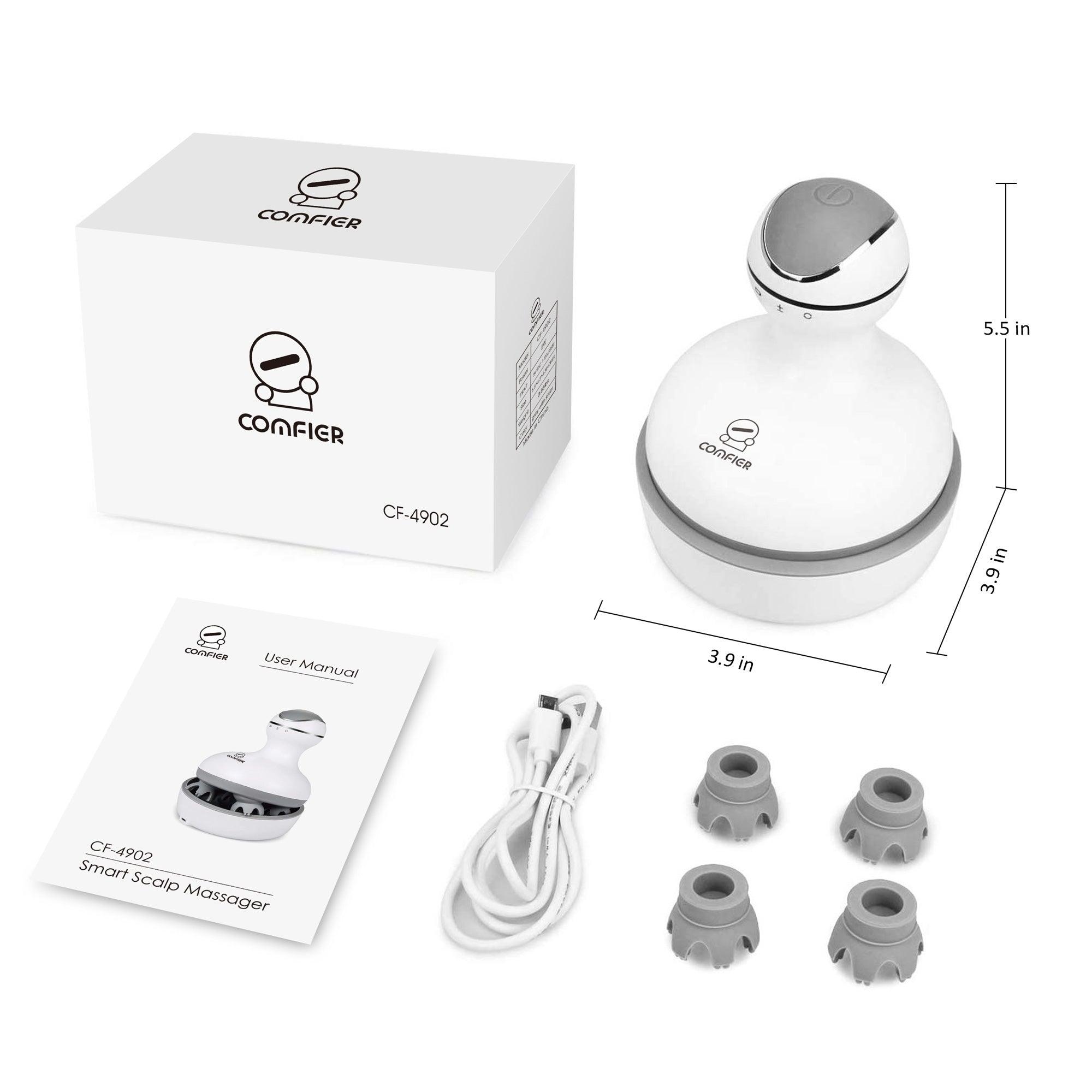 Comfier Head Massager Comfier Cordless Hair Scalp Massager, head massager for Hair Growth, Deep Clean and Stress Relax CF-4902