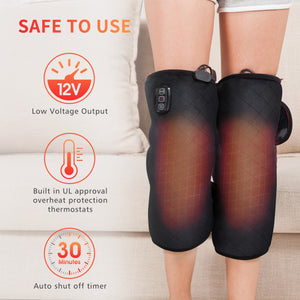 Comfier Knee Massager Comfier Knee Massager with Heat, Vibration Heating Pad for Knee, Knee Heating Pad for Relief, Heated Knee Brace Wrap for Stress Relief(Small Size) CF-5701SM