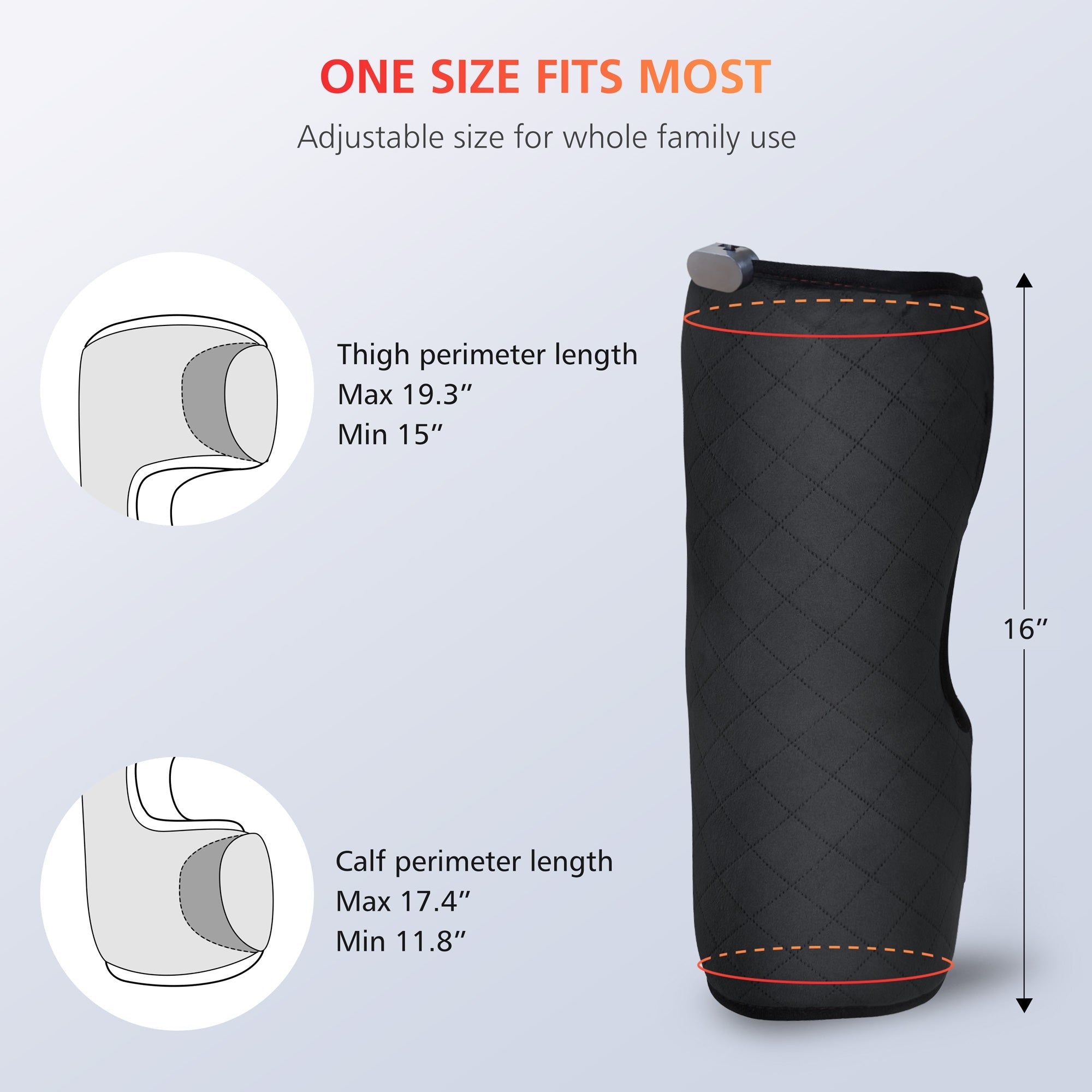 Comfier Knee Massager Comfier Knee Massager with Heat, Vibration Heating Pad for Knee, Knee Heating Pad for Relief, Heated Knee Brace Wrap for Stress Relief(Small Size) CF-5701SM