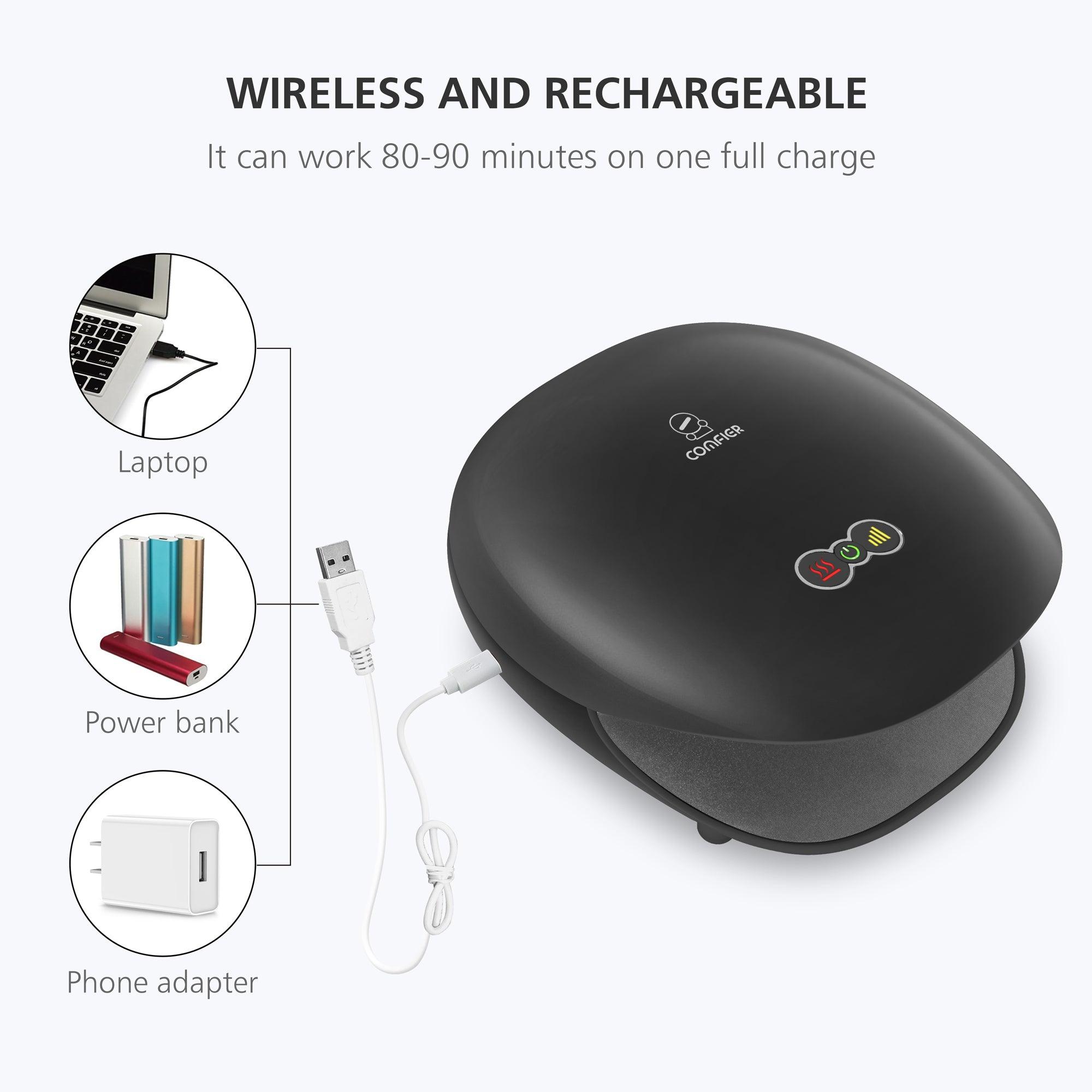 Comfier Other Product Comfier Wireless Hand Massager with Heat, FSA or HSA, 3 Levels Compression & Heating for Carpal Tunnel, Ideal Gifts(Black) CF-4803B